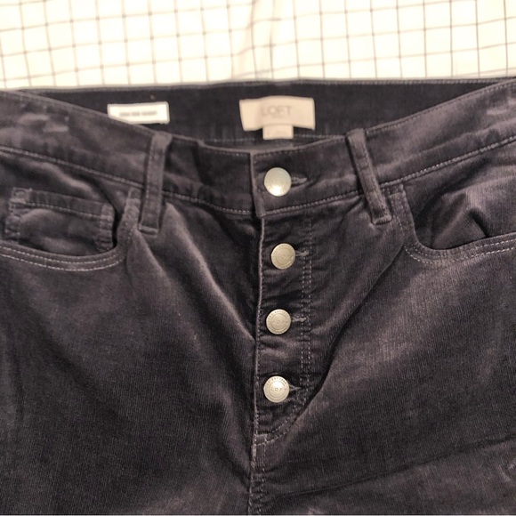 LOFT High Rise Skinny Corduroy - Picture 3 of 7